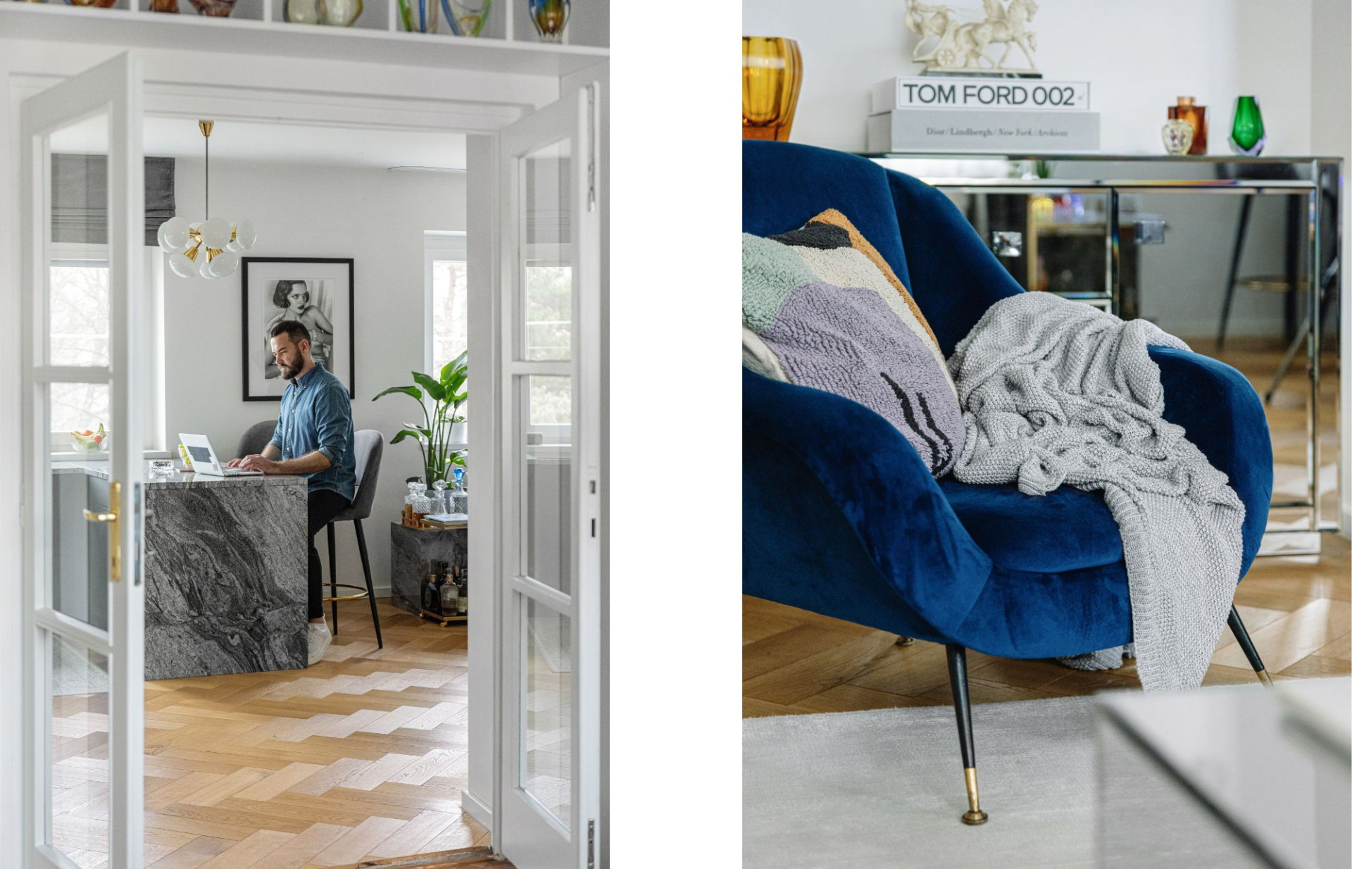 “I like to sit there with my laptop and catch up on emails, drinking coffee and staring out of the window.”