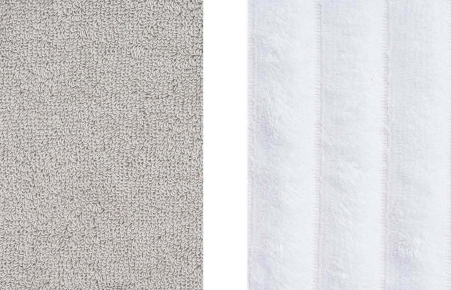 Župany Shy Grey a Honest White & uteráky Delicate Cotton a Gentle Organic