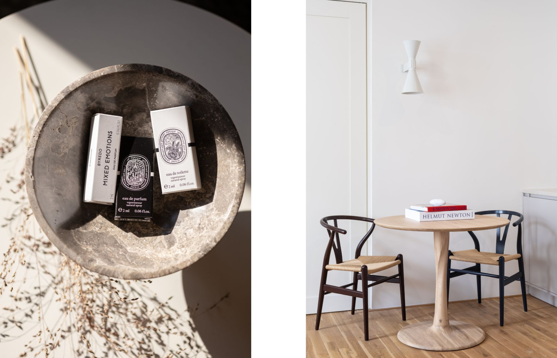 Parfémy Byredo a Diptique.